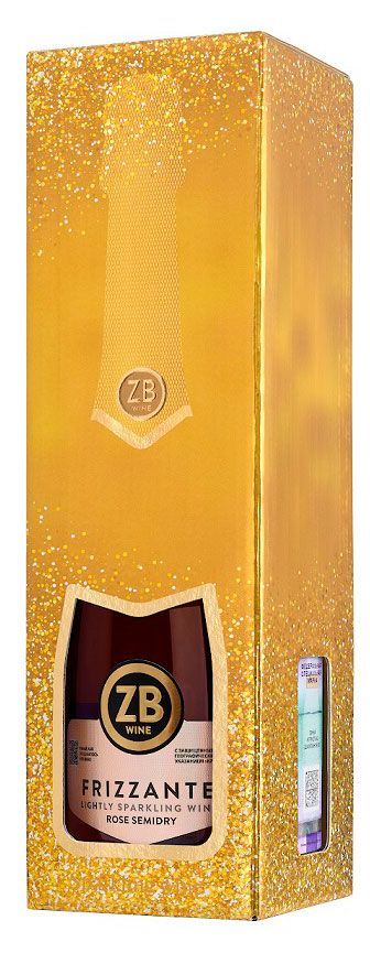 Игристое вино ZB WINE Frizzante розовое полусухое, 0,75 л