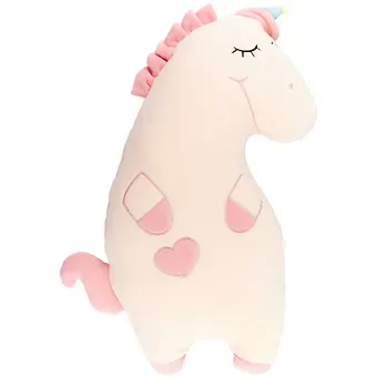 Мягкая игрушка Единорог спящий на спине (текстиль) (50см)