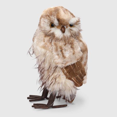 Декоративная фигура James arts сова светло-коричневая 18х17х35 см