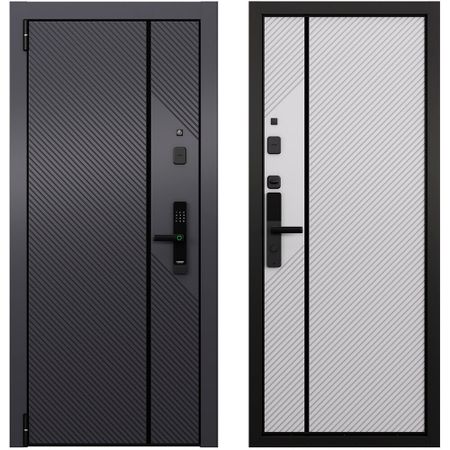 Дверь входная Torex Талса Смарт левая оскуро - бьянко 860х2050 мм с электронным замком