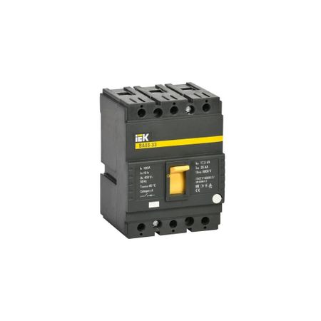 Автоматический выключатель в литом корпусе IEK Karat ВА88-33 3P 100А 35 кА 400 В (SVA20-3-0100)