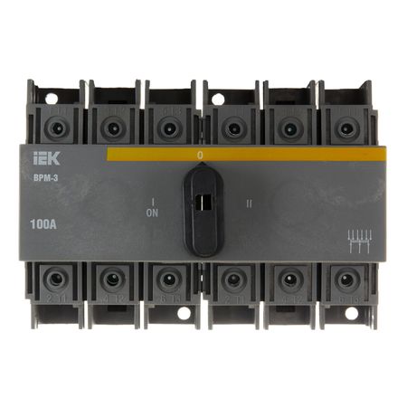 Выключатель-разъединитель IEK Karat ВРМ-3 3P 100А 400-690 В на DIN-рейку (MVR30-3-100)
