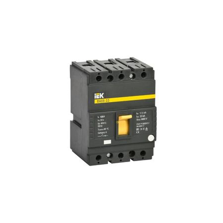 Автоматический выключатель в литом корпусе IEK Karat ВА88-33 3P 125А 35 кА 400 В (SVA20-3-0125)