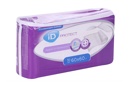 Пеленки Айди Протект мед впит однораз 60х60 см, 30 шт