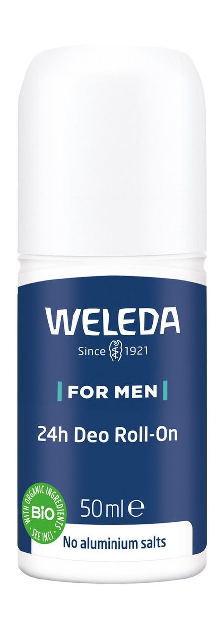 Weleda for Men 24h Deo Roll-On дезодорирующий стерилизатор для холодильника домашний кухонный очиститель озона сохраняющий свежесть перезаряжаемый дезодорант