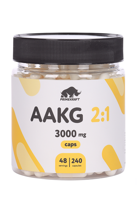 Аминокислоты AAKG 2:1 Prime Kraft, 240 шт, капсулы