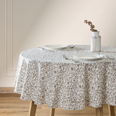 Скатерть круглая Fioretti di Vita цк 145х145 азбука лоскутная