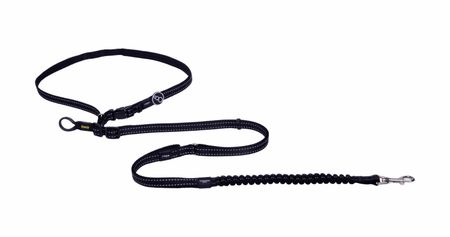 Ошейники, шлейки Rogz Поводок Handsfree Utility, черный (ЮАР) (XL)