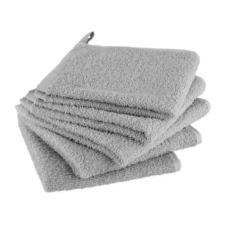 Набор салфеток махровых 30х30 см серый (5 шт.) портативная сумка для салфеток moonbiffy из стираного хлопка