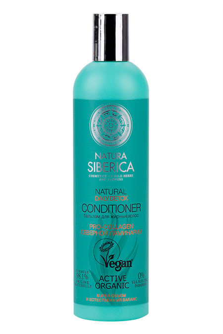 Бальзам Natura Siberica daily detox д/жирных волос, 400 мл