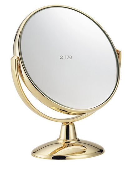Janeke Зеркало настольное D170 Золото