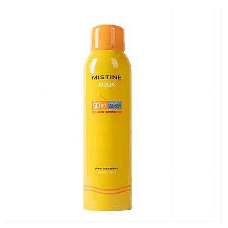 Солнцезащитный спрей для лица и тела MISTINE Освежающий и успокаивающий солнцезащитный спрей AQUA SPF50+ 8 1 8 beauty b sun спрей вуаль солнцезащитный 150 мл spf50