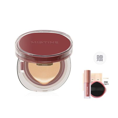 Набор средств для лица MISTINE Набор Soft Matte Essence Air Cushion Burgundy Edition + Помада тени для век essence soft touch duo двойные тон 02 berry crush