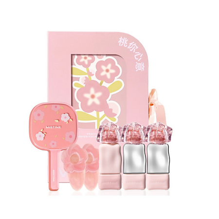 Набор средств для лица MISTINE Thai Latte Lip Gift Set Набор для макияжа губ масло для тела thai traditions кокосовое масло массажное натуральное для тела лица волос от растяжек кокос апельсин