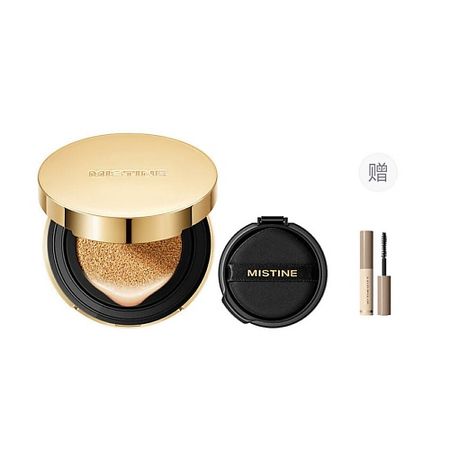 Набор средств для лица MISTINE Набор Gold Perfect Cover Cushion: Кушон + спонж + мини-тушь 50 5 шт рождественские мини открытки для объятий с украшениями из смолы носки санта клауса пряники снеговика олени рождественские подарки