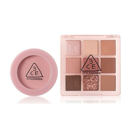 Набор средств для лица 3CE Набор: Румяна Face Blush + Тени для век Multi Eye Color Palette тени для век deborah color lovers водостойкие тон 07 зеленый павлин