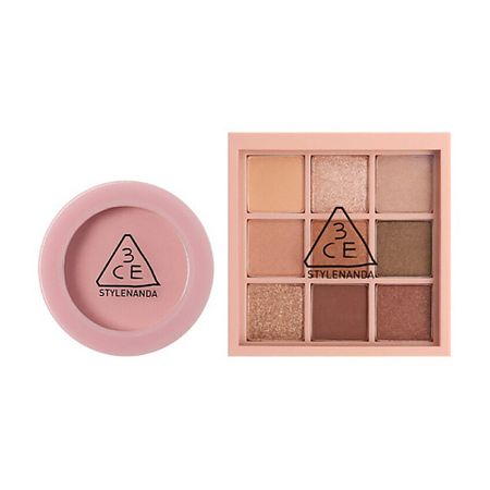Набор средств для лица 3CE Набор: Румяна Face Blush + Тени для век Multi Eye Color Palette тени для век deborah color lovers водостойкие тон 07 зеленый павлин