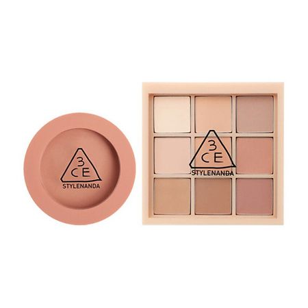 Набор средств для лица 3CE Набор: Румяна Face Blush + Тени для век Multi Eye Color Palette тени для век deborah color lovers водостойкие тон 07 зеленый павлин