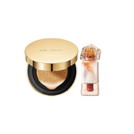 Набор средств для лица MISTINE Набор: кушон BLUR MATTE AIR Golden и блеск для губ Thai Latte масло для тела thai traditions кокосовое масло массажное натуральное для тела лица волос от растяжек кокос апельсин