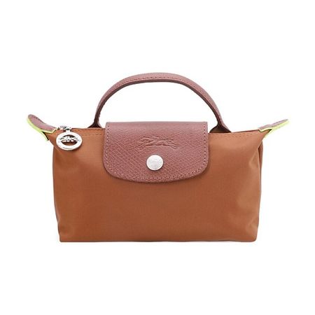 Сумка LONGCHAMP Сумка Le Pliage Green Cow Leather Trim Dumpling Bag