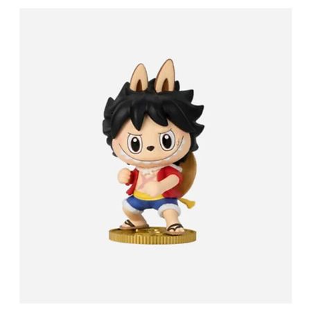 Мягкая игрушка POP MART Игрушка-сюрприз Labubu The Monsters X One Piece Series, MONKEY.D.LUFF, 9 см развивающая игрушка youtooz фигура one piece roronoa zoro 11 см