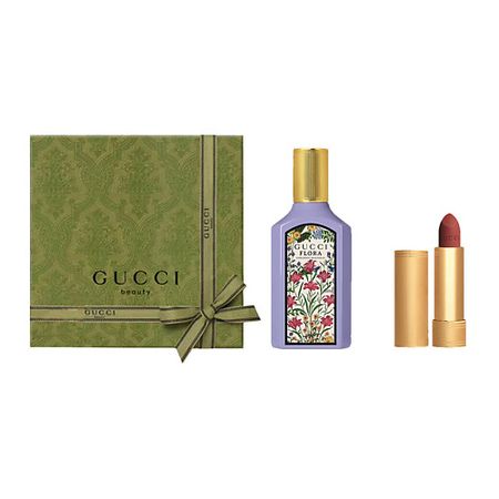 Набор парфюмерии GUCCI Парфюмерная вода Flora Gorgeous Magnolia + Матовая помада Rouge à Lèvres Mat парфюмерии gucci туалетная bloom eau de toilette помада rouge à lèvres mat