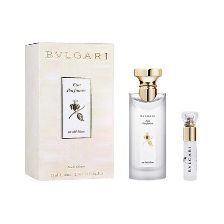 Набор парфюмерии BVLGARI Набор Eau Parfumee au The Blanc: Одеколон + Миниатюра