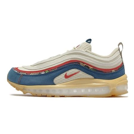 Кроссовки NIKE Кроссовки Air Max 97 Coconut Milk Fossil Denim Red лактомаска тканевая суперувлажняющая coconut milk molocow funny organix фанни органикс 20г