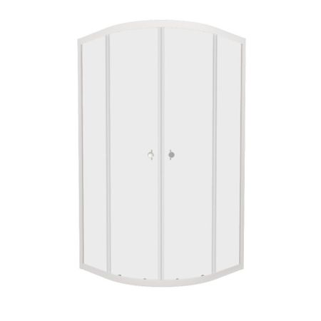Душевой уголок Triton Ультра белый 80х80х174,5 см четверть круга стекло прозрачное 4 мм (Щ0000064127)