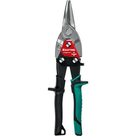 Ножницы по металлу Kraftool Alligator 260 мм прямые с двухкомпонентными рукоятками (2328-S)