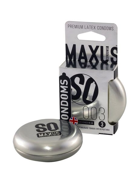 Презервативы Максус 003 экстремально тонкие, 3 шт