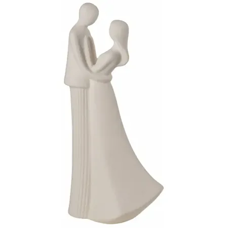 Декоративный предмет Пара 24.5 см керамика цвет белый