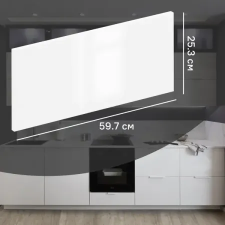 Фасад кухонного шкафа Аша 59.7x25.3 см KONSENSA ДСП цвет белый автозапчасти замена ручки багажника установка 84635 sea 003zf abs практичный новый легко установить элегантный