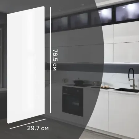 Фасад кухонного шкафа Аша 29.7x76.5 см KONSENSA ЛДСП цвет белый 6 шт керамические ручки с белой розой дверные ручки для шкафа кухонный ящик шкаф мебельные ручки с винтом