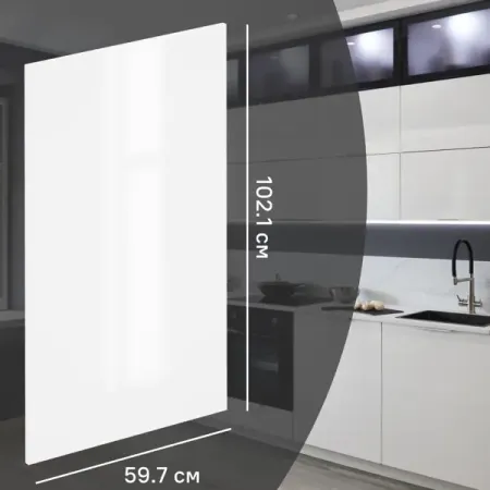 Фасад кухонного шкафа Аша 59.7x102.1 см KONSENSA ЛДСП цвет белый райнер цительманн в защиту капитализма развенчание популярных мифов