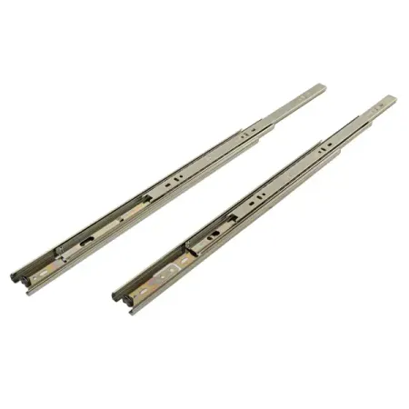 Мебельные направляющие 450x35 мм металл цвет никель 2 шт.