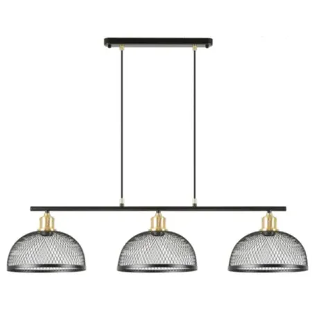 Светильник подвесной PL-575-3 C02 с пультом управления 3 лампы 20 м² цвет черный