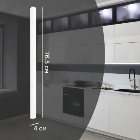 Угол для кухонного шкафа Аша 4x77-40 см KONSENSA ДСП цвет белый удобный принтер для этикеток niimbot b21 b1 b3s белая наклейка 1 рулон не рвется водонепроницаемый и маслостойкий