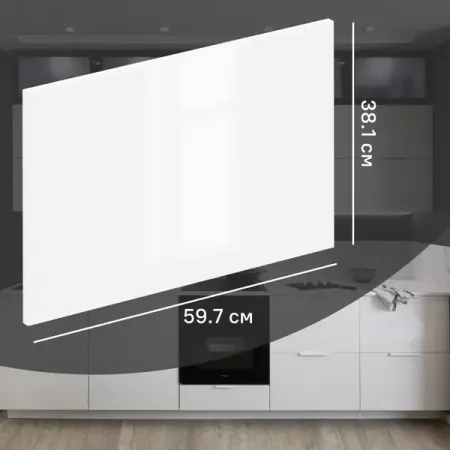 Фасад кухонного шкафа Аша 59.7x38.1 см KONSENSA ДСП цвет белый автозапчасти замена ручки багажника установка 84635 sea 003zf abs практичный новый легко установить элегантный