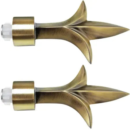 Наконечник Ароу металл цвет золото антик 10.2 см 2 шт.