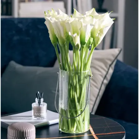 Ваза стекло цвет прозрачный 20 см