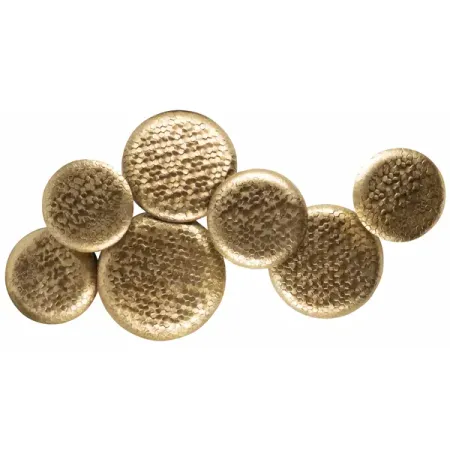 Панно 85 см металл цвет золото настенные панно императрица арканы таро печать на холсте