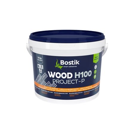 Клей для паркета полимерный гибридный Bostik Wood H100 Project-P SMP однокомпонентный 14 кг