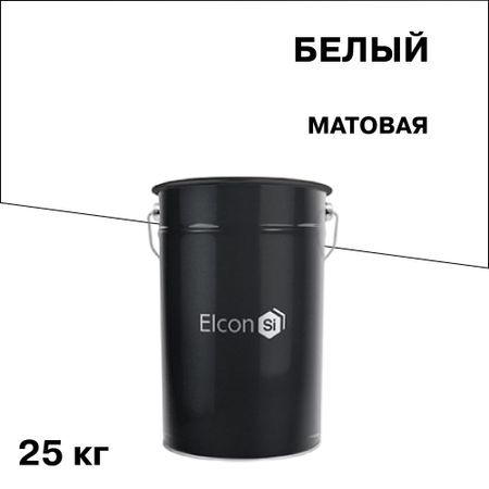 Эмаль антикоррозионная Elcon ОС-12-03 белая матовая 25 кг
