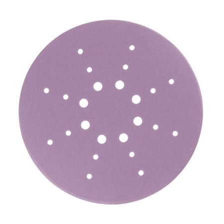 Диск шлифовальный КМ Purple d225 мм P120 на липучку бумажная основа (5 шт.)