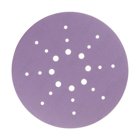 Диск шлифовальный КМ Purple d225 мм P180 на липучку бумажная основа (5 шт.)