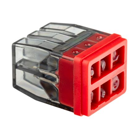 Клемма на 6 проводов Duwi СМК 772-246 2,5 кв.мм самозажимная с пастой (5 шт.) (26732 4)