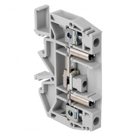 Клемма на 2 провода EKF JXB-6S1/35 0,5-6 кв.мм винтовая с продольным размыкателем (25 шт.) (plc-jxb-6S1/35gy) 2 шт щеточная клемма пружина статора чистая медь ушная пружина замена hitachi ph65a h65 h65sd2 h85 для деталей сноса молотка