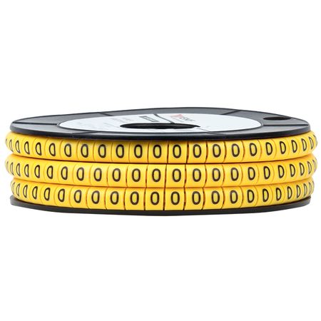 Маркеры кабельные (клипсы) EKF PROxima 4,5-8,6 мм цифра 0 желтые (350 шт.) (plc-KM-6-0) касса букв и цифр