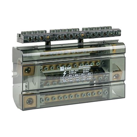 Шина для блока распределительного EKF PROxima 42х168х38 мм IP20 компактная сборная пластиковая серая (eb-160-14)